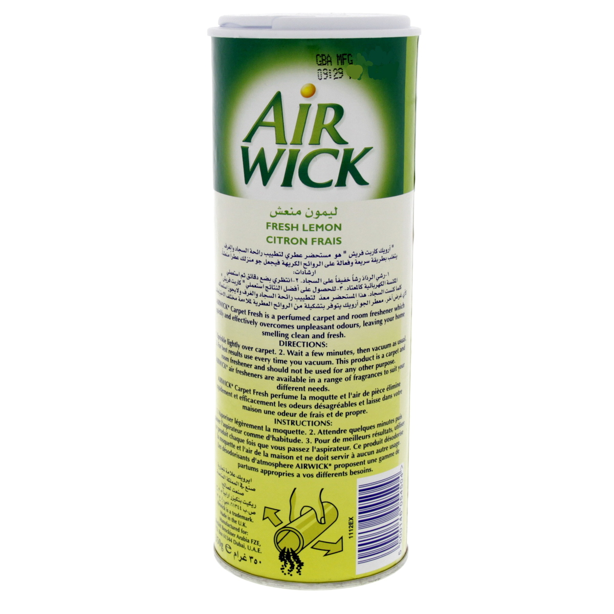 Airwick Carpet Fresh Lemon 350g 